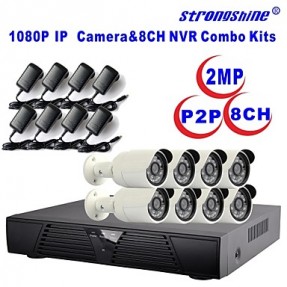 Camera with 1080P/Infrared/Waterproof and 8CH  H.2...