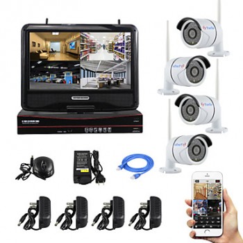 10-inch Screen Plug and Play Wireless NVR Kit P2P ...