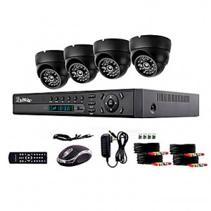900TVL Indoor Day/Night Security Camera and 4CH HD...