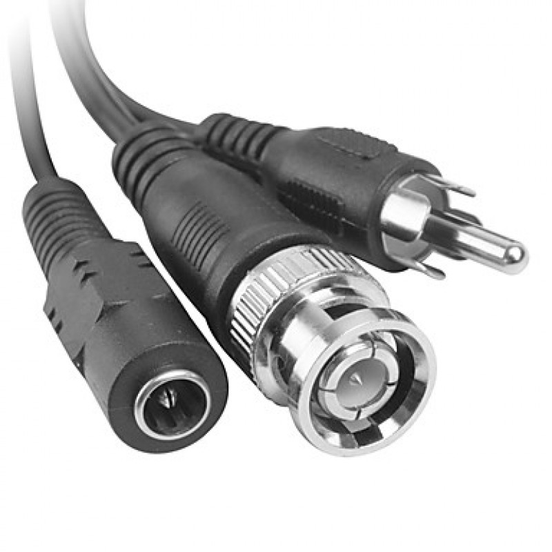50ft 15m Audio Video Power CCTV Cable for Security Surveillance Camera  