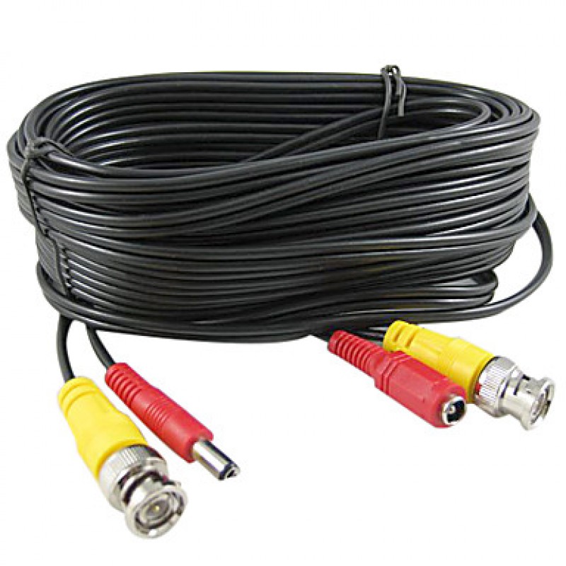 Cables Direct Online- LOT OF 2 BLACK 100ft Premium Quality Pre-made Security Camera Video Poewr CE  