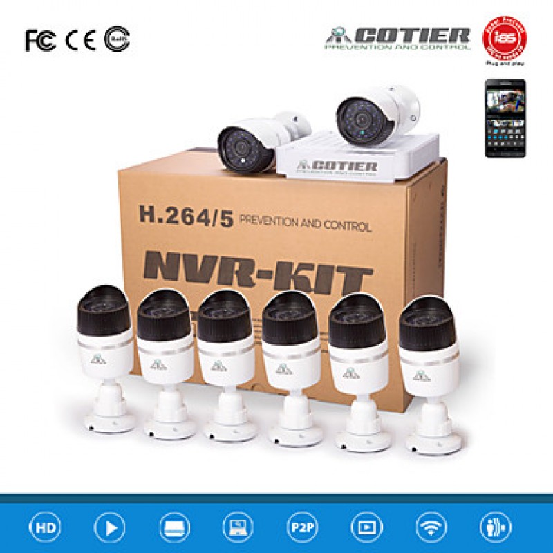 NVR Kits 720P/960P/1080P/Outdoor/ONVIF/P2P/IP Camera N8B-Mini/L  