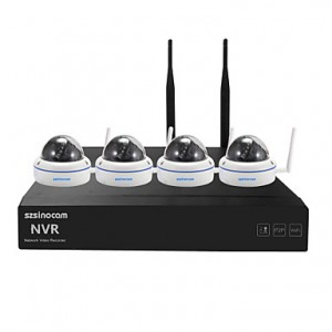 Metal Dome 4CH 960P 1.3MP WIFI NVR Kits,No Need To...