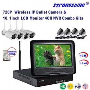 Wireless IP Camera with 720P/Infrared/Waterproof a...