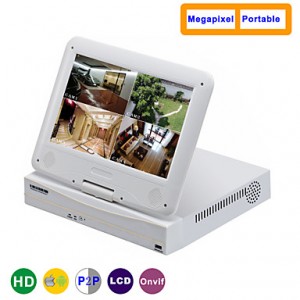 10.1 Inch 4CH 960P/720P with HDMI and P2P LCD NVR ...