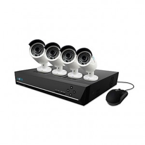 1* 8CH 4-Megapixel POE NVR Kit with 4* 4MP Outdoor...