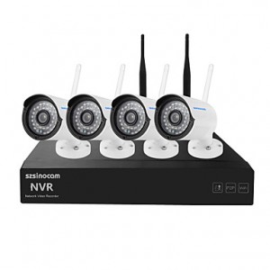 4CH 960P 1.3MP WIFI NVR Kits,No Need To Set, You C...