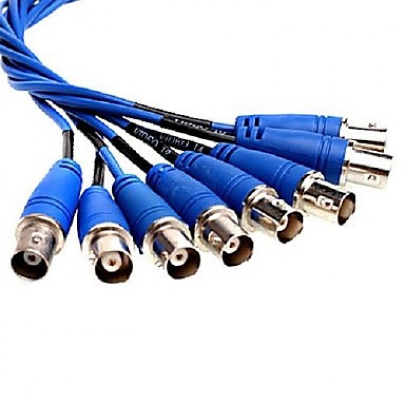VGA 15-Pin Male Break Out To 8 BNC Female Cable Connectors for CCTV System  